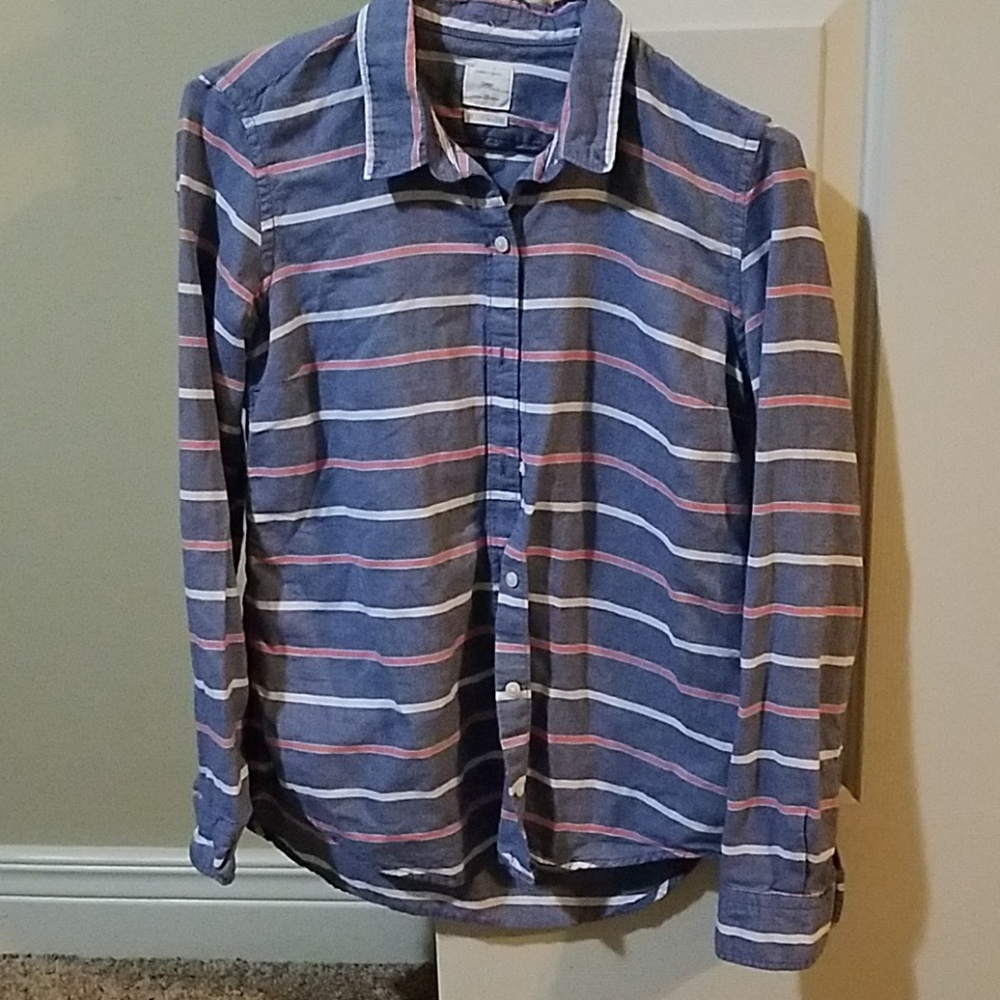 Gap dress/button down shirt.